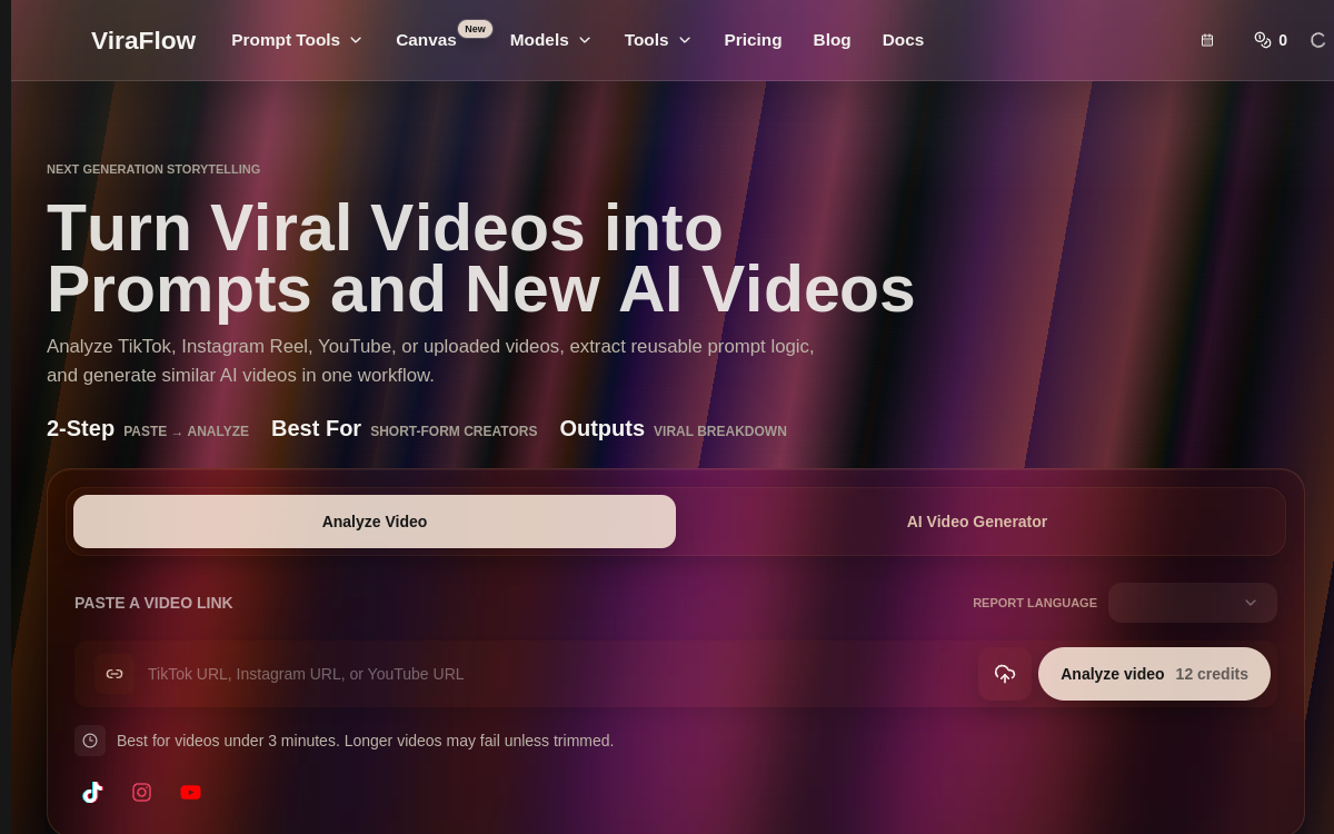 Screenshot of ViraFlow