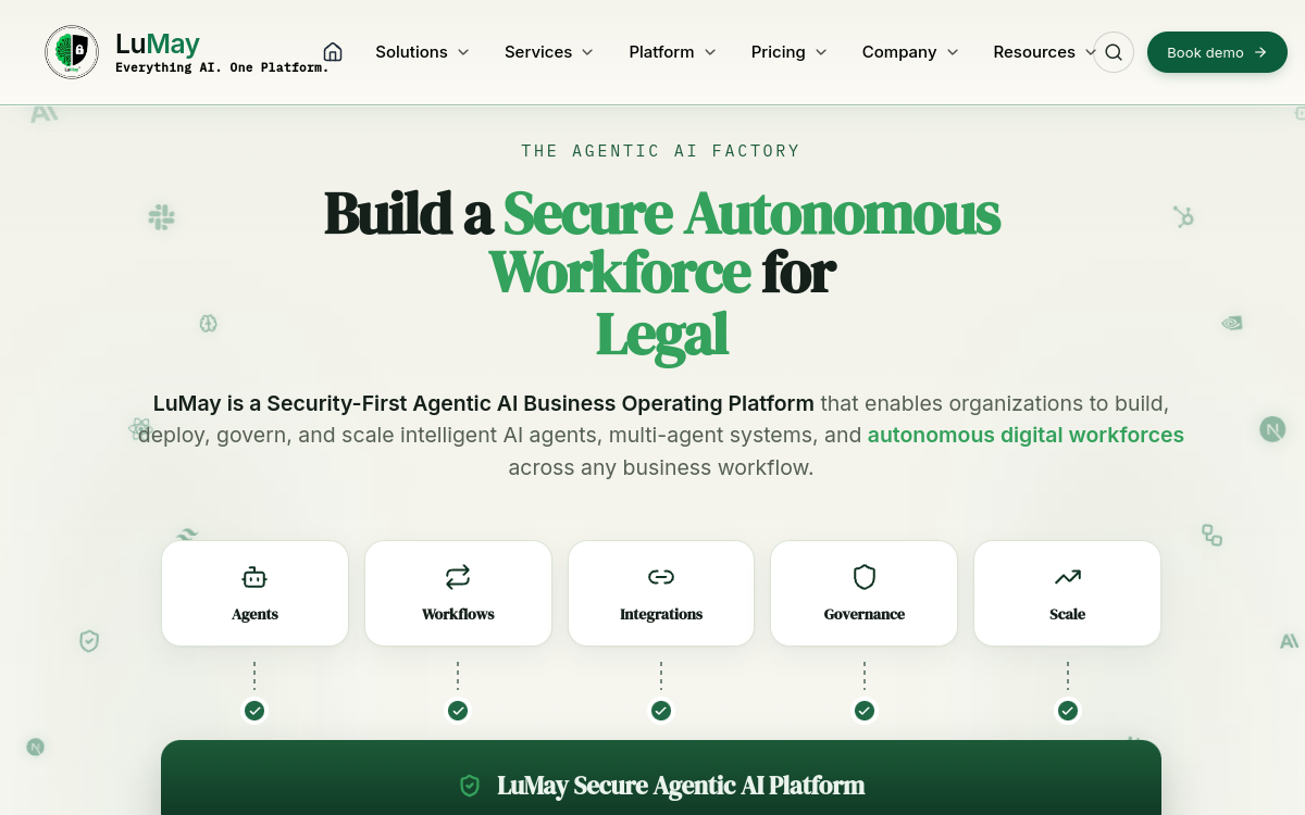 Screenshot of LuMay AI