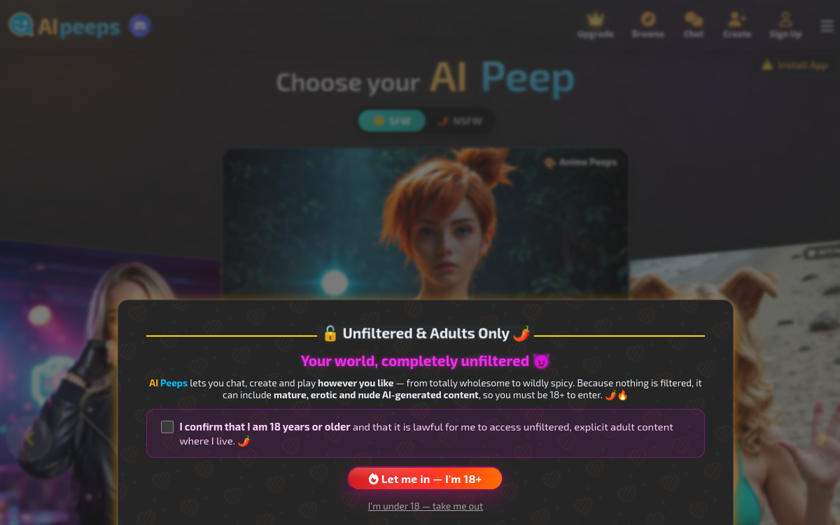 Screenshot of AI Peeps