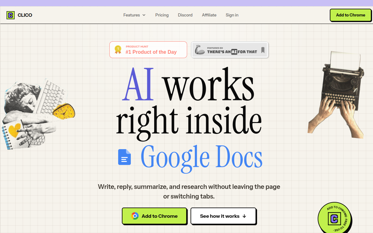 Screenshot of Clico