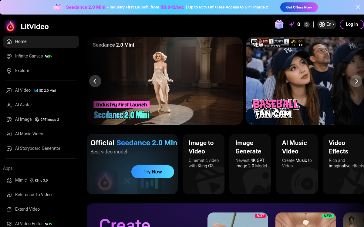 Screenshot of LitVideo