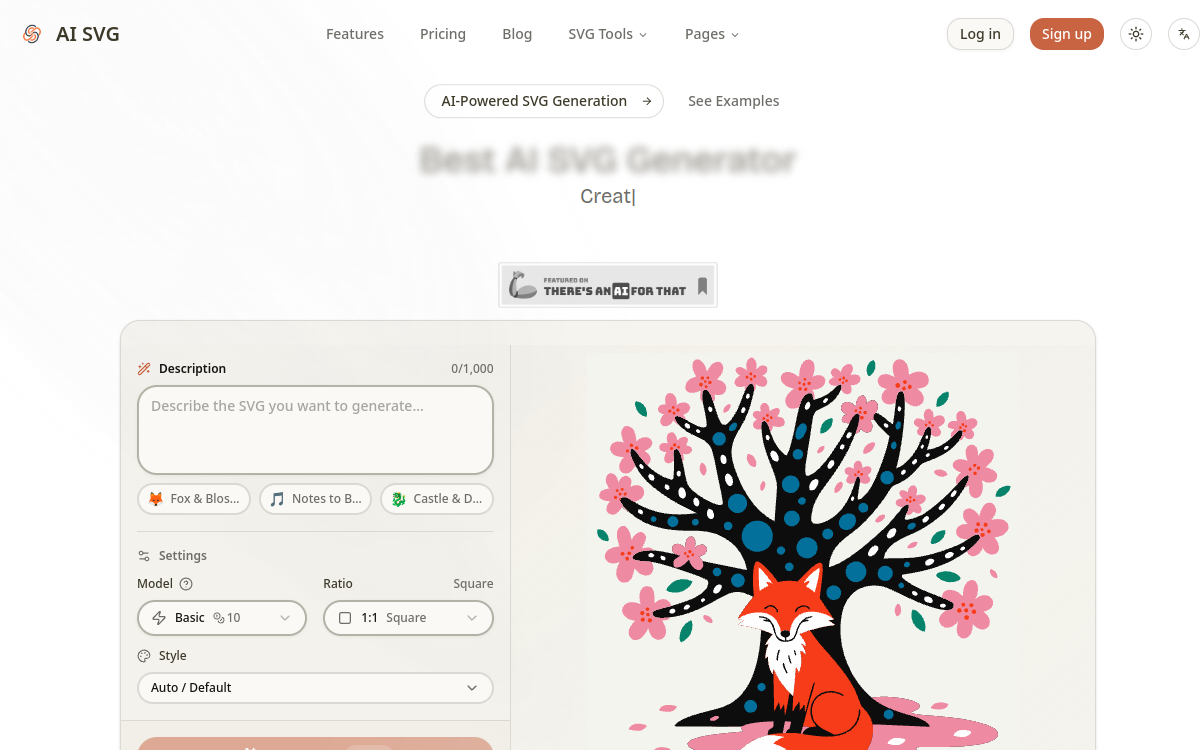 Screenshot of AI SVG