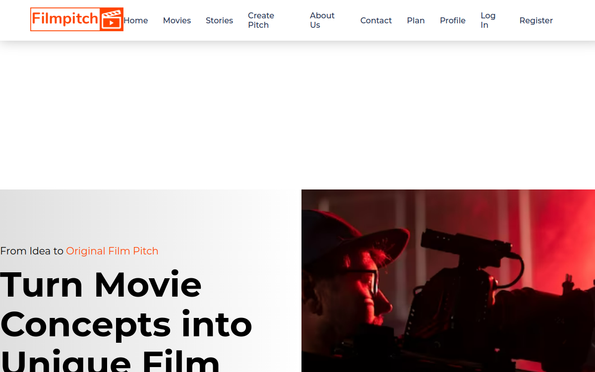 Screenshot of Filmpitch