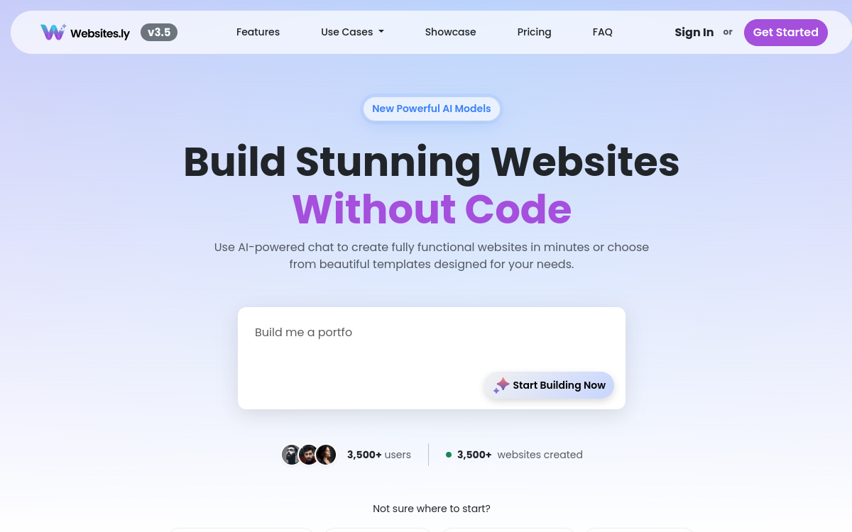 Screenshot of Websites.ly