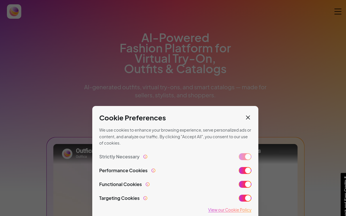 Screenshot of Outfica