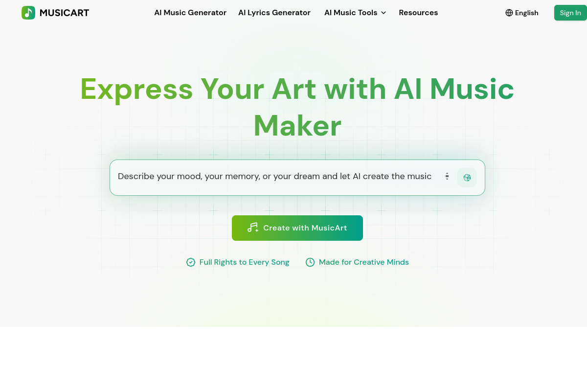 Screenshot of MusicArt