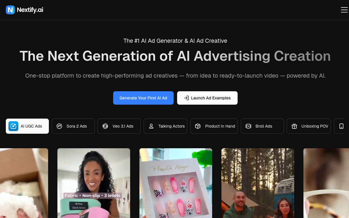 Screenshot of Nextify AI