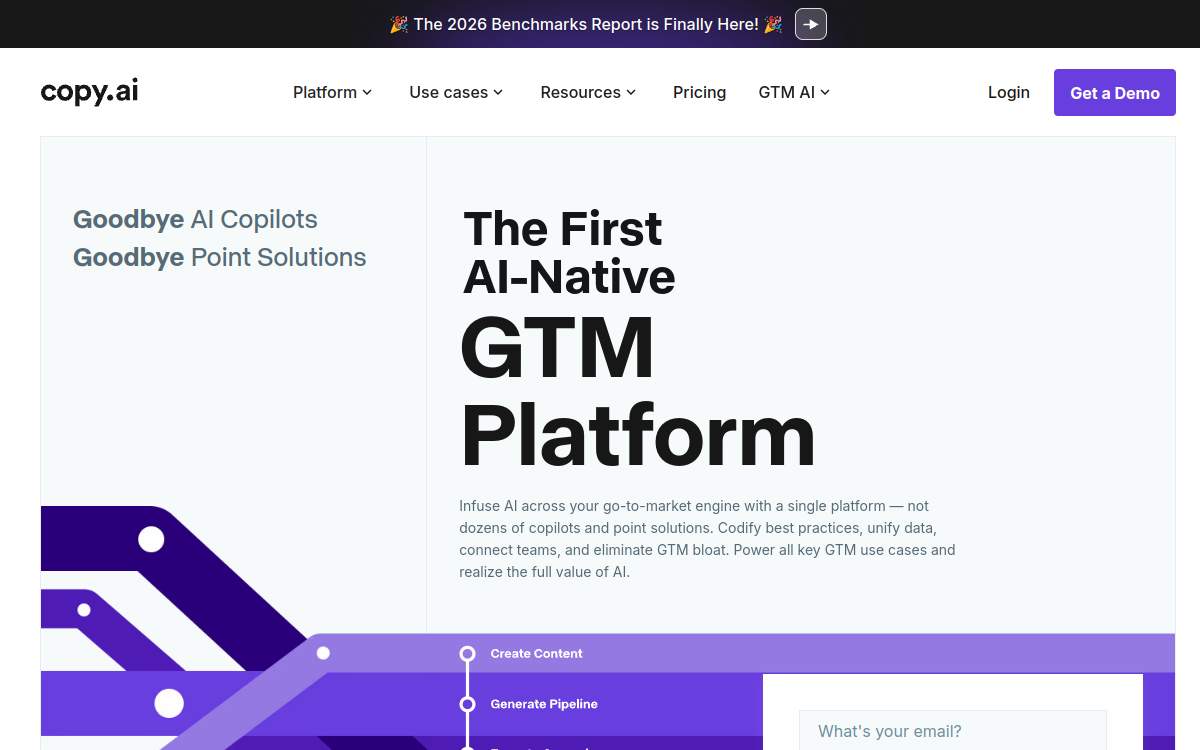 Screenshot of Copy.ai
