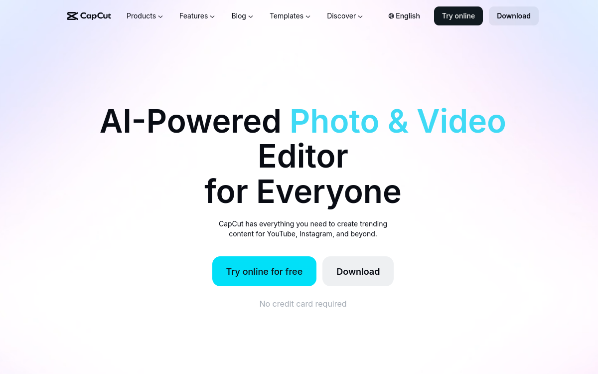 Screenshot of CapCut