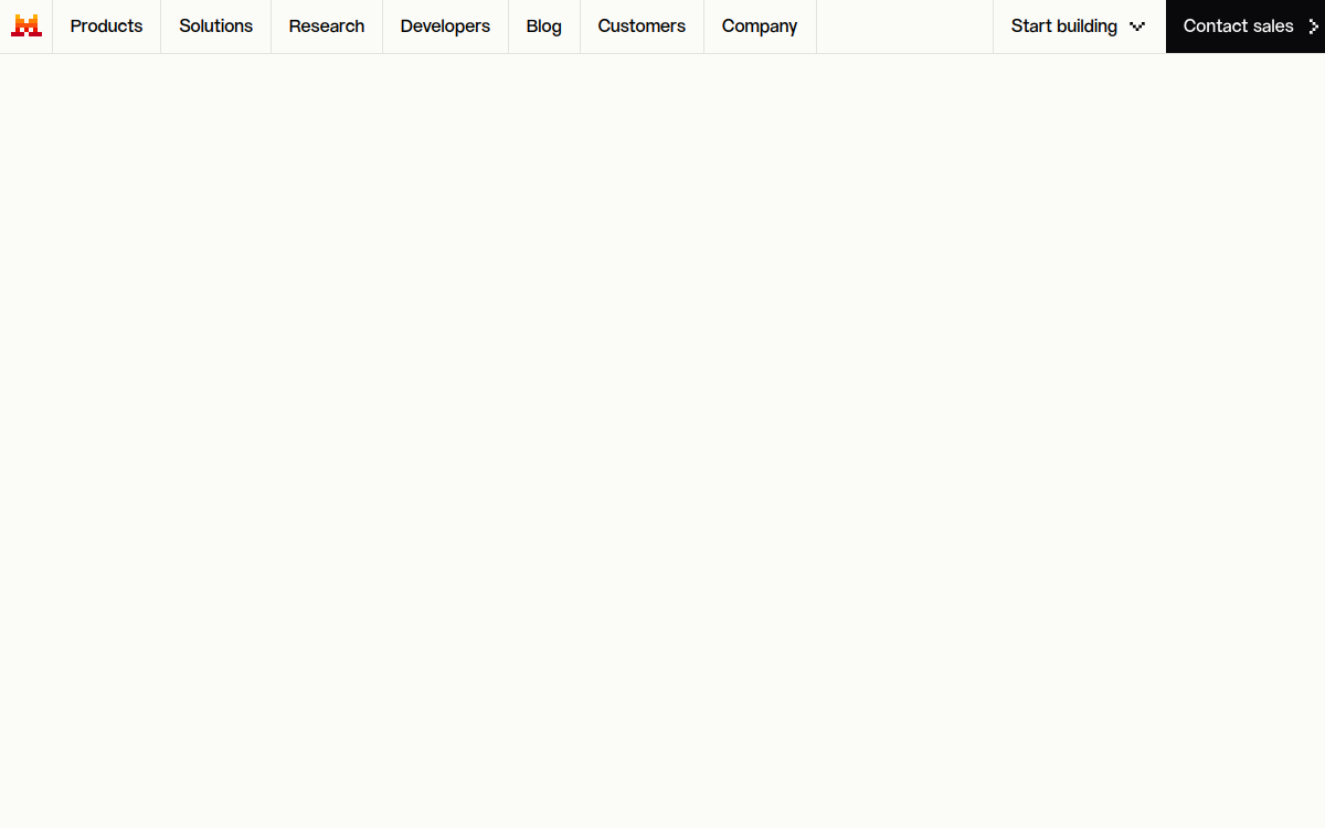Screenshot of Mistral AI