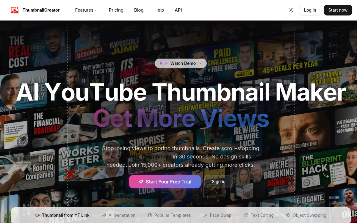 Screenshot of ThumbnailCreator