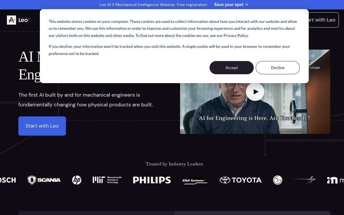 Screenshot of Leo AI