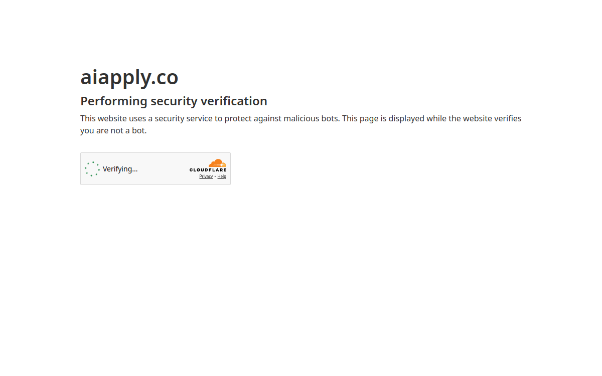 Screenshot of AIApply