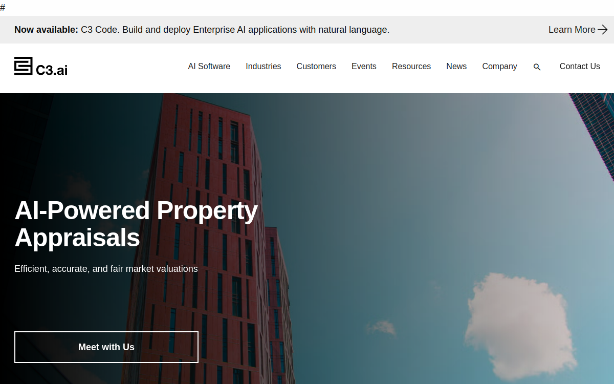 Screenshot of C3 AI Property Appraisal