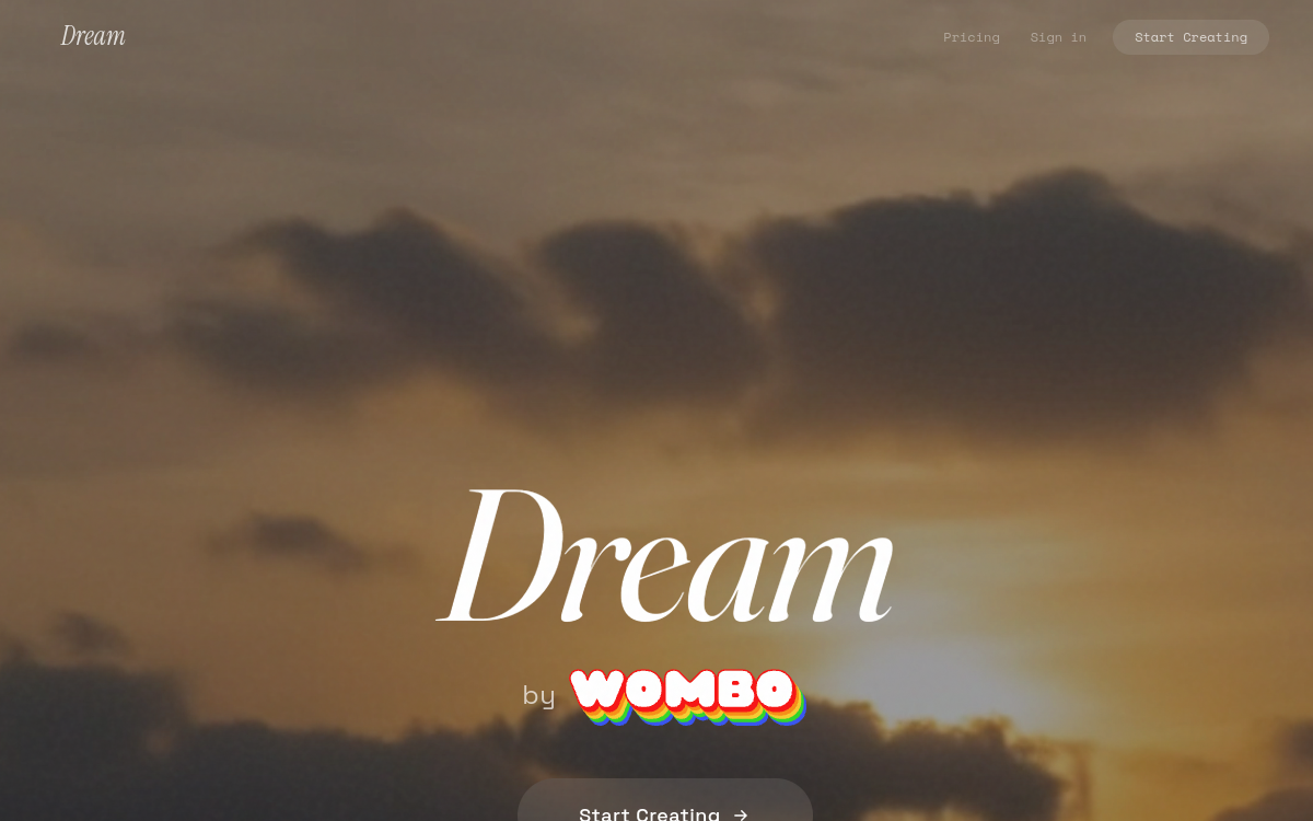 Screenshot of Dream by WOMBO