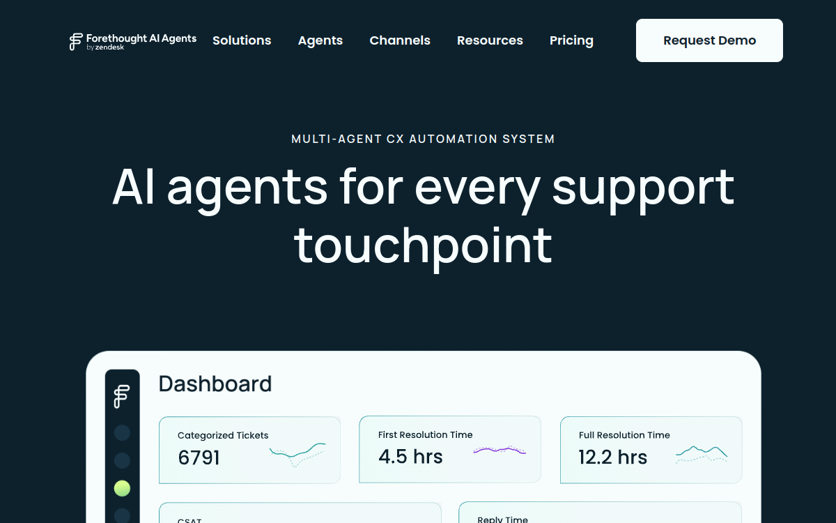 Screenshot of Forethought