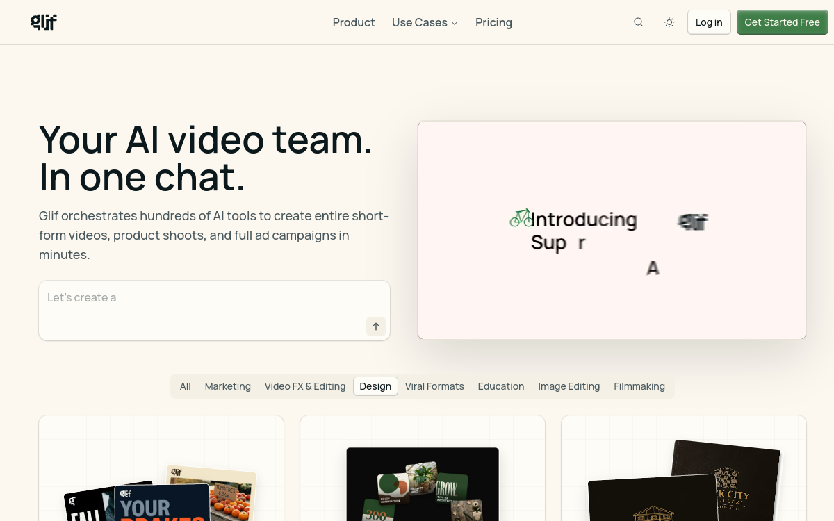 Screenshot of Glif