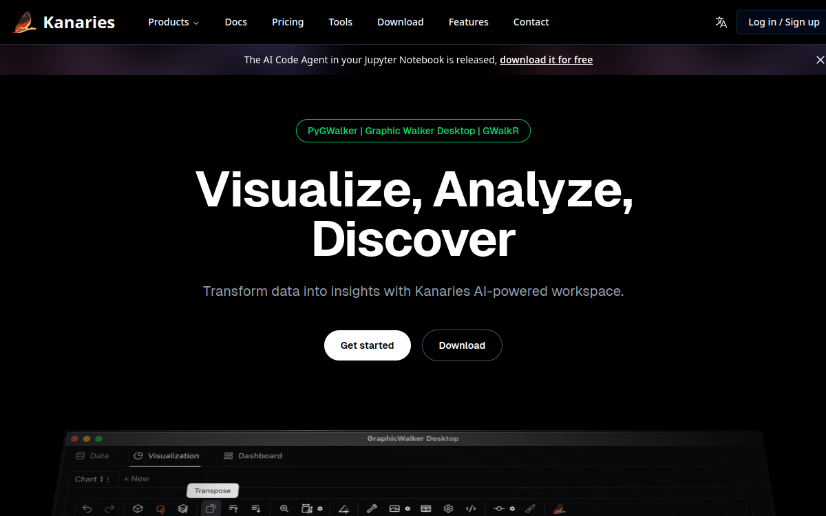 Screenshot of Kanaries
