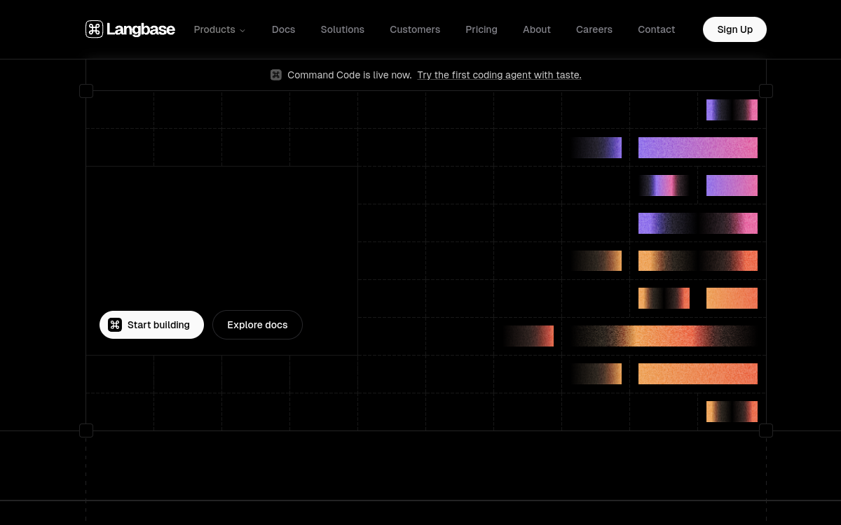 Screenshot of Langbase