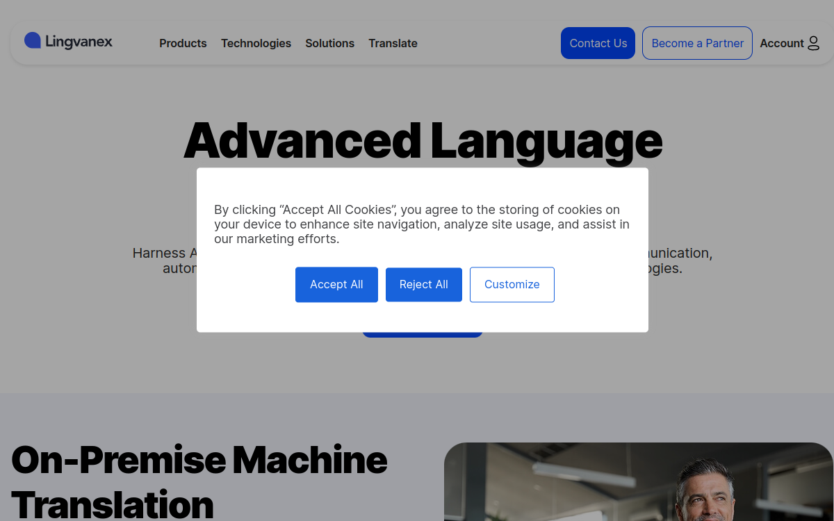 Screenshot of Lingvanex