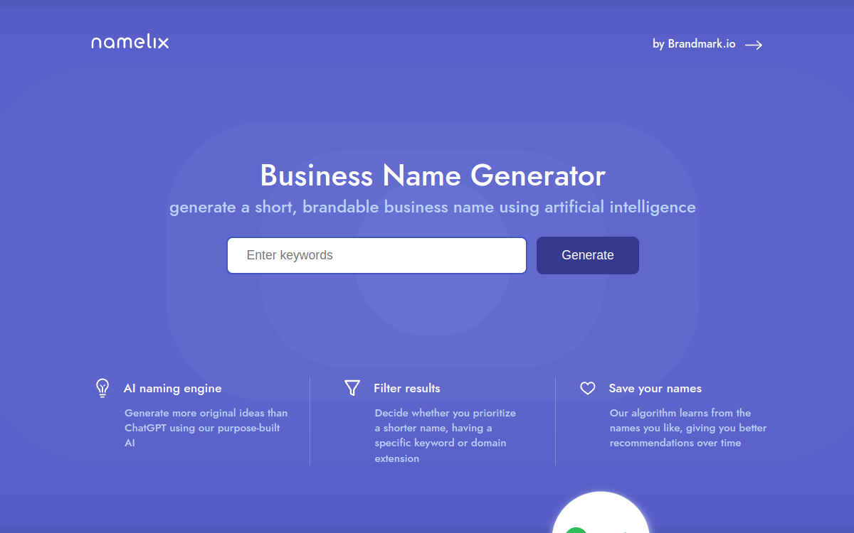 Screenshot of Namelix