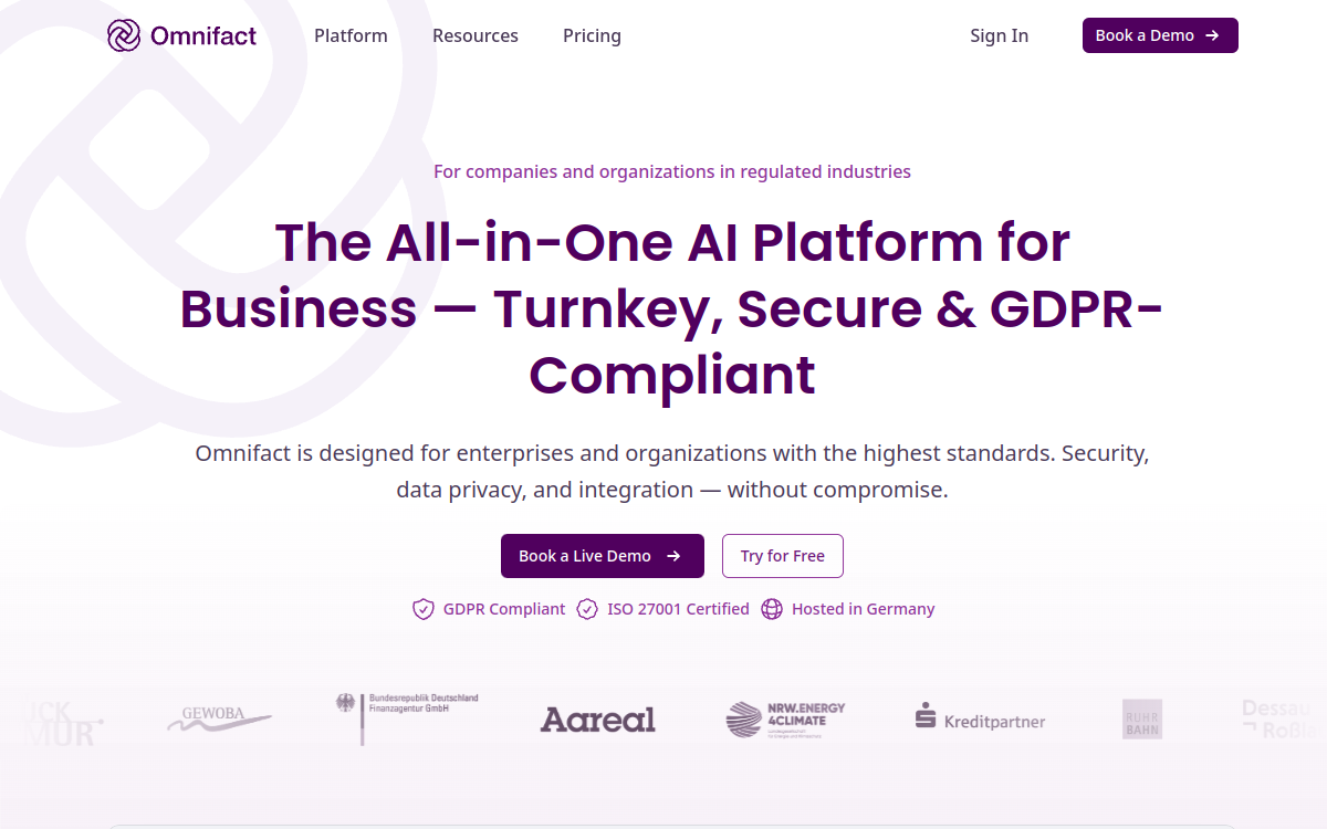 Screenshot of Omnifact