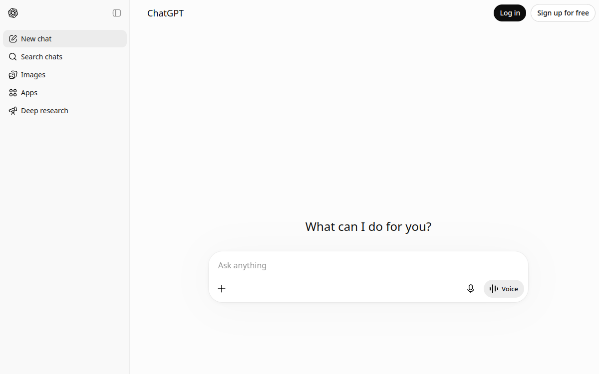 Screenshot of ChatGPT agent (Operator)
