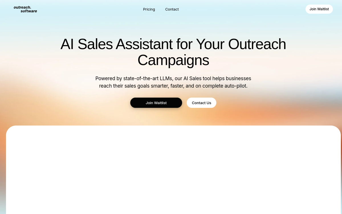 Screenshot of Outreach.software