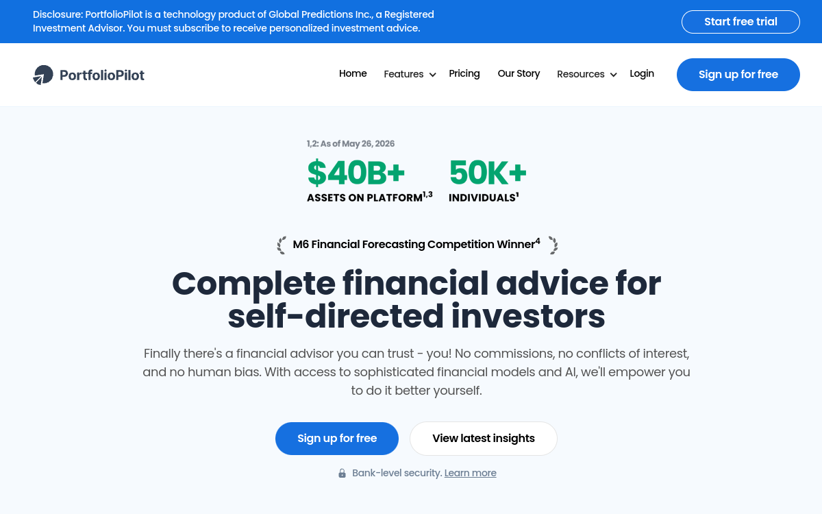 Screenshot of PortfolioPilot