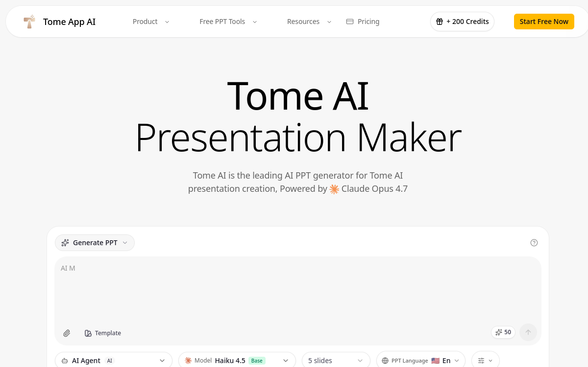 Screenshot of Tome