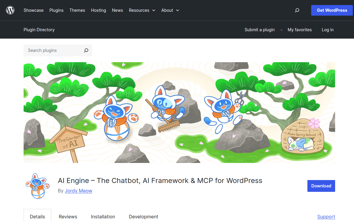 Screenshot of AI Engine for WordPress