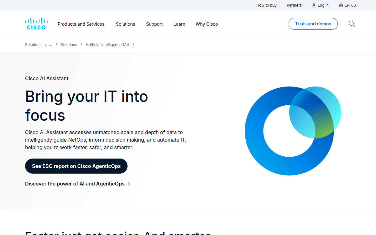 Screenshot of Cisco AI Assistant