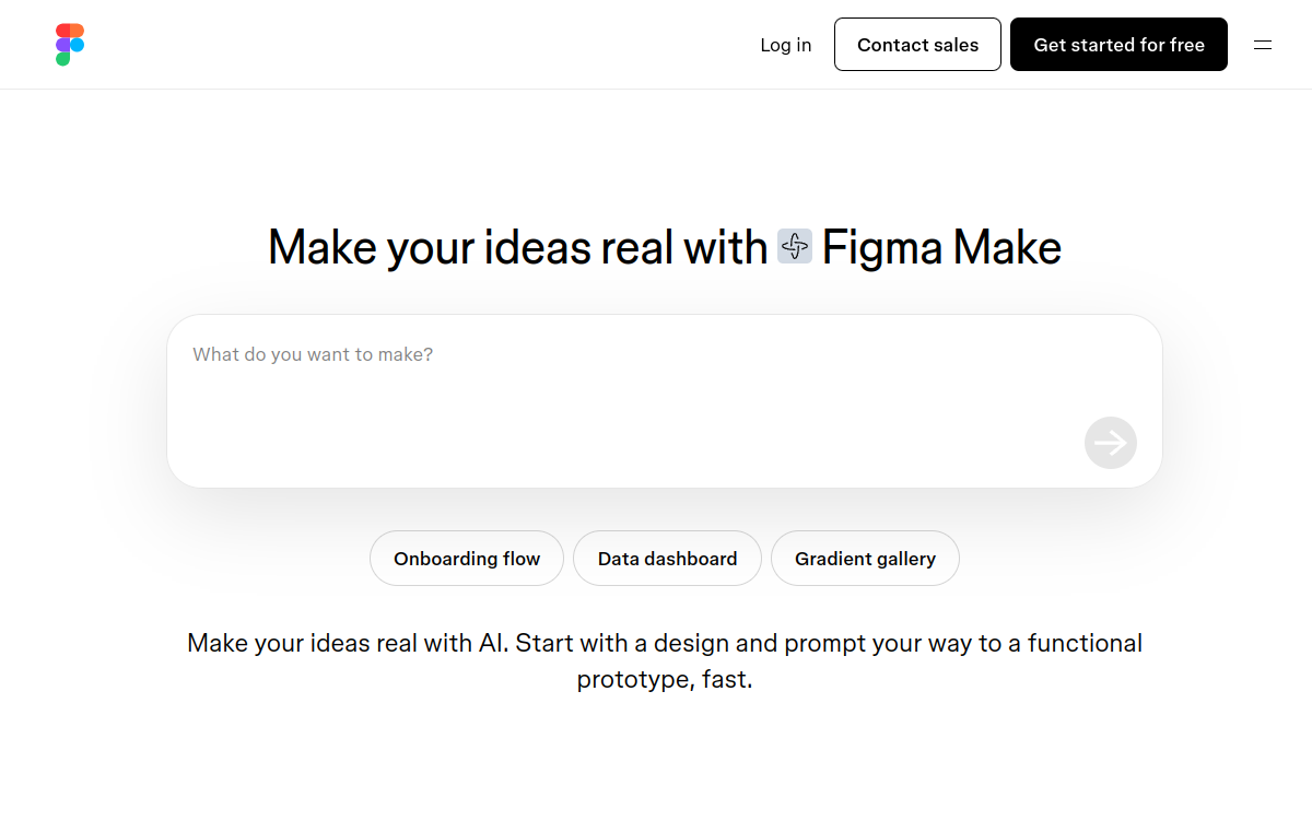 Screenshot of Figma Make