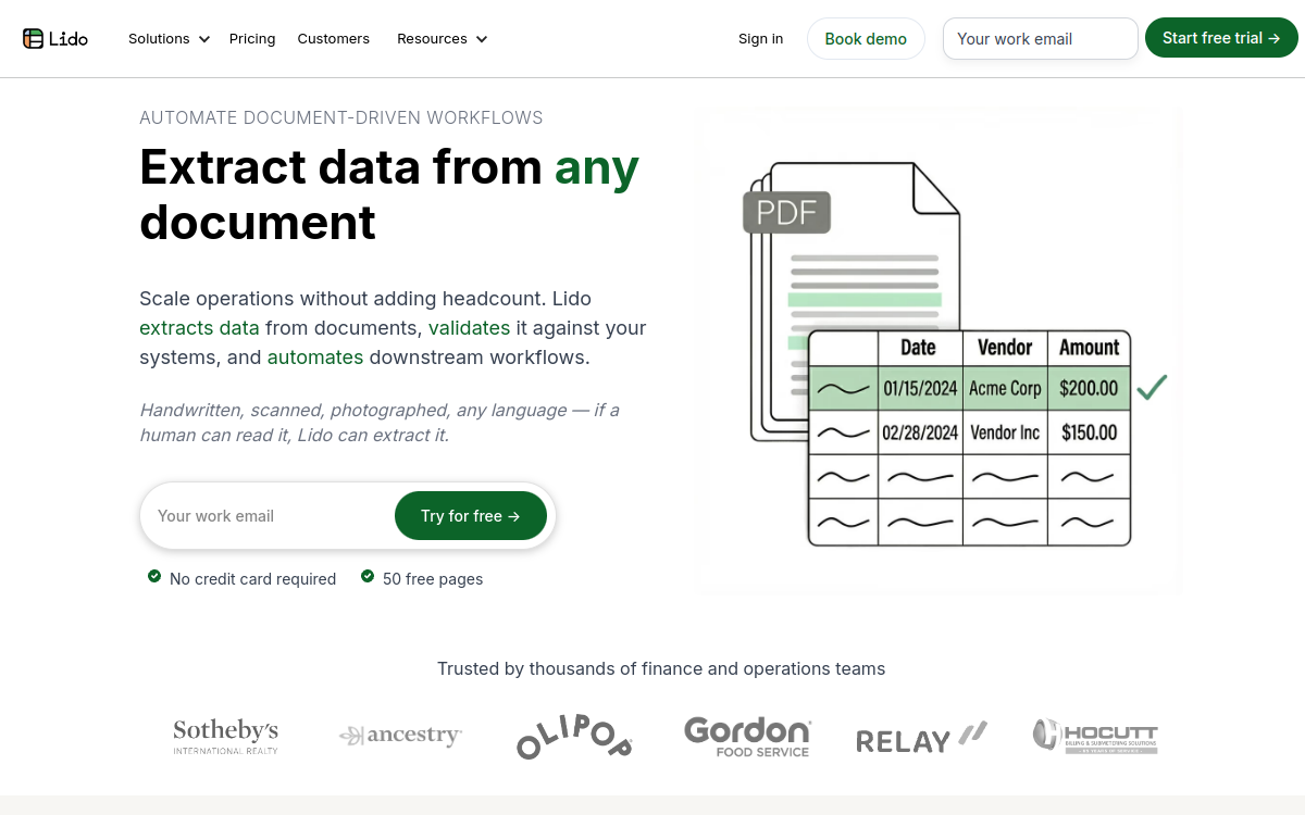 Screenshot of Lido