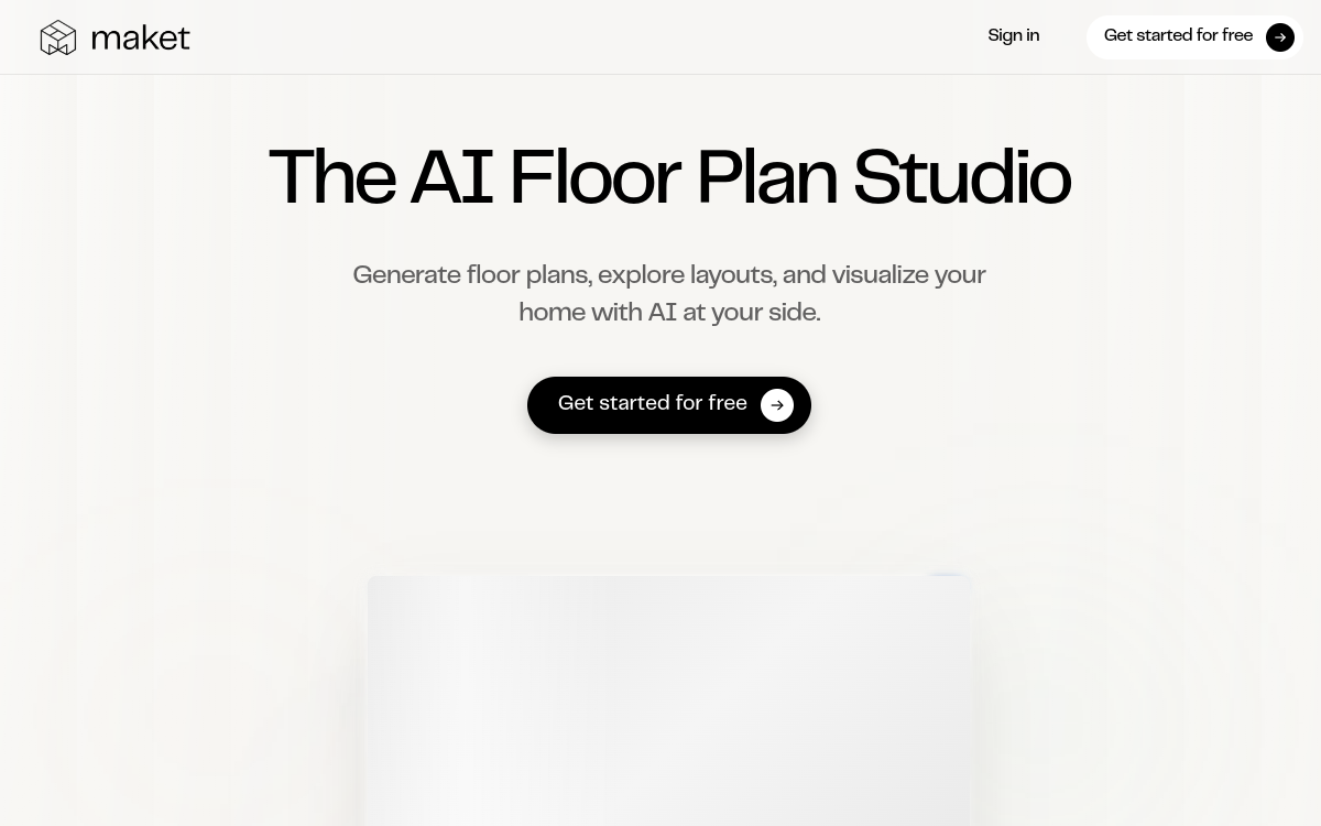 Screenshot of Maket