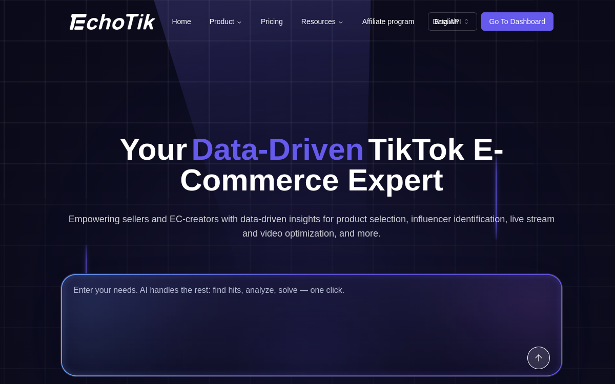 Screenshot of EchoTik