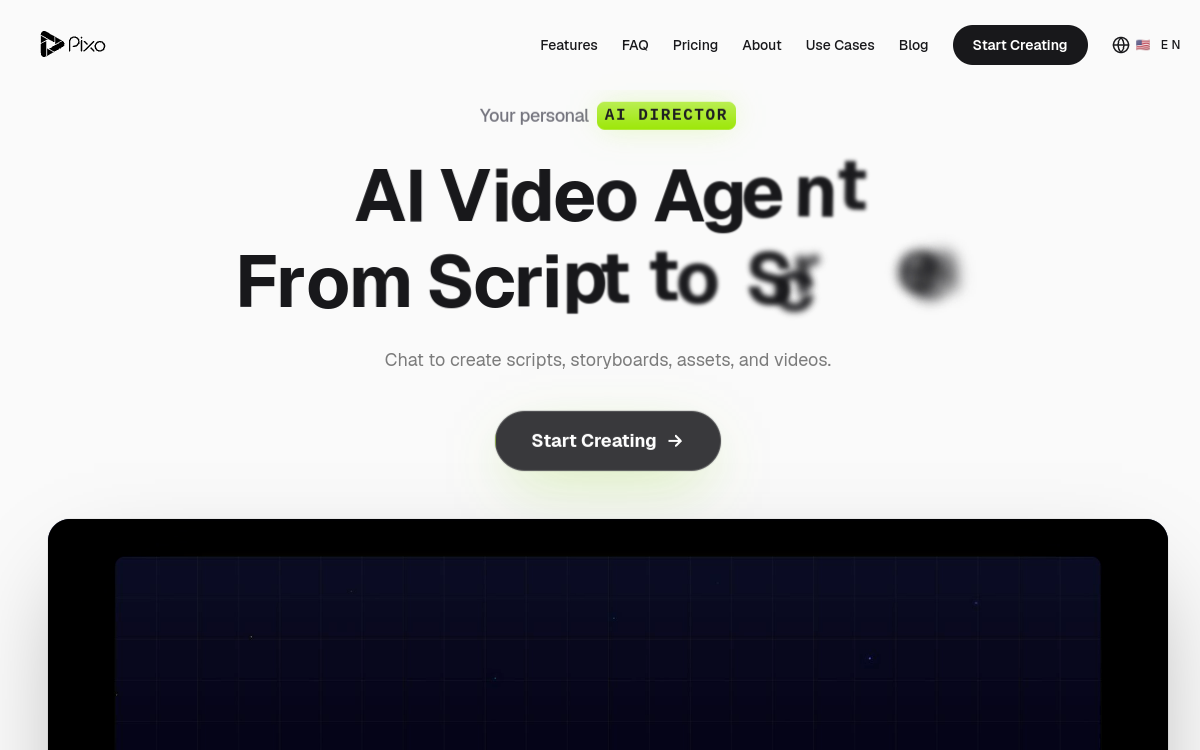 Screenshot of Pixo Video