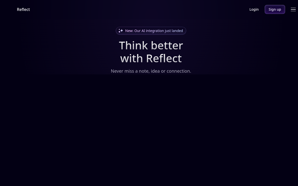 Screenshot of Reflect