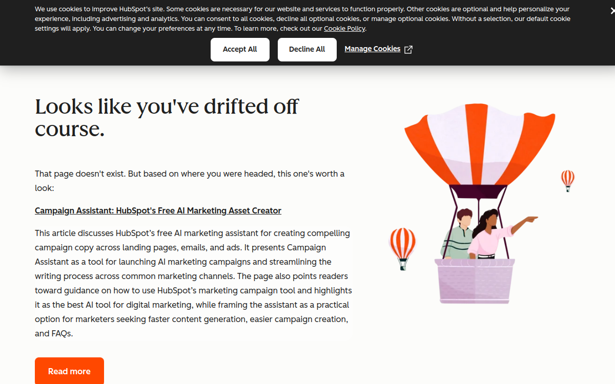 Screenshot of HubSpot AI Content Writer