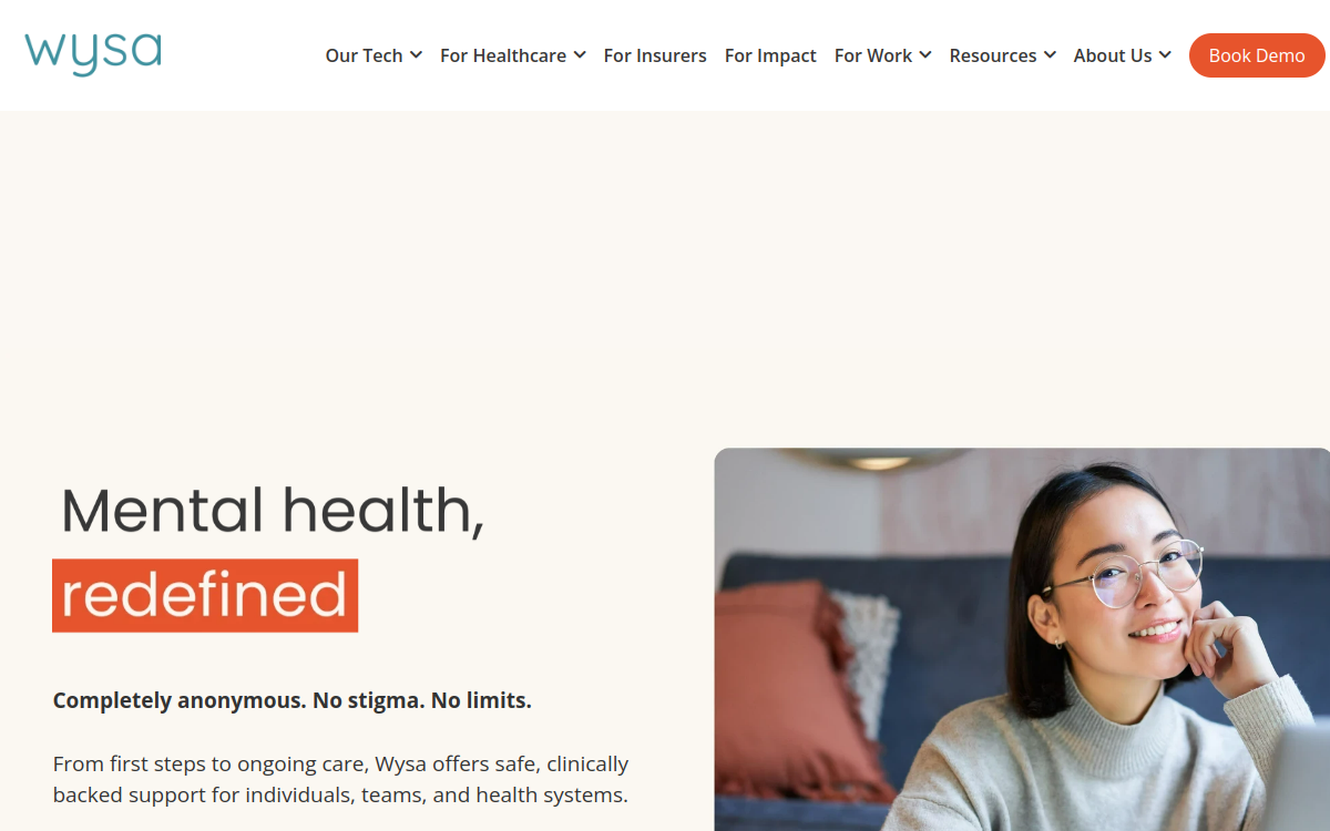 Screenshot of Wysa