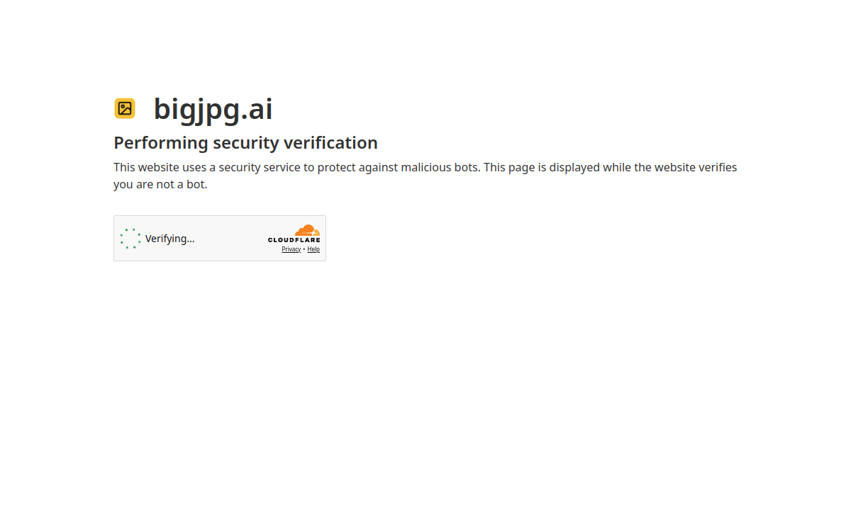 Screenshot of Bigjpg