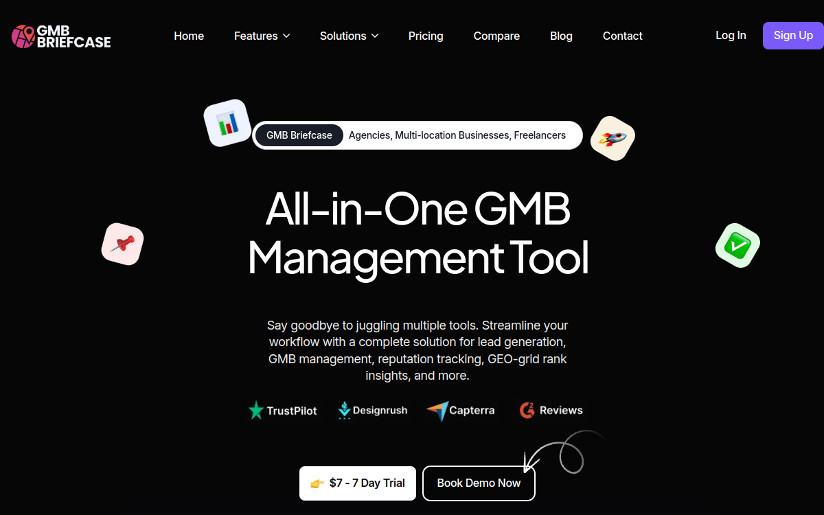 Screenshot of GMB Briefcase