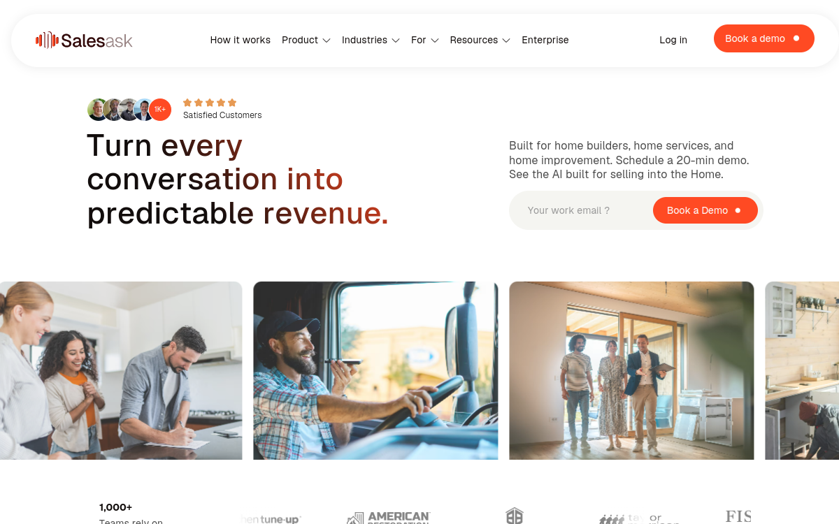 Screenshot of SalesAsk