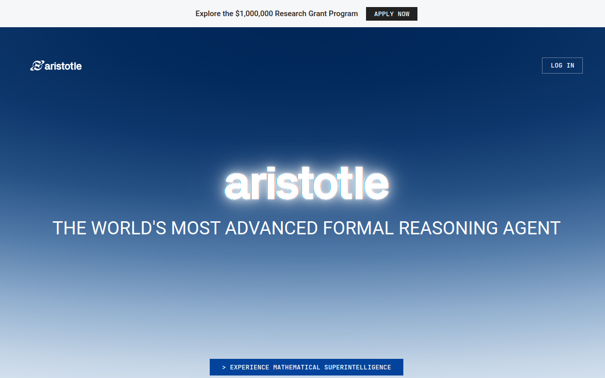 Screenshot of Aristotle