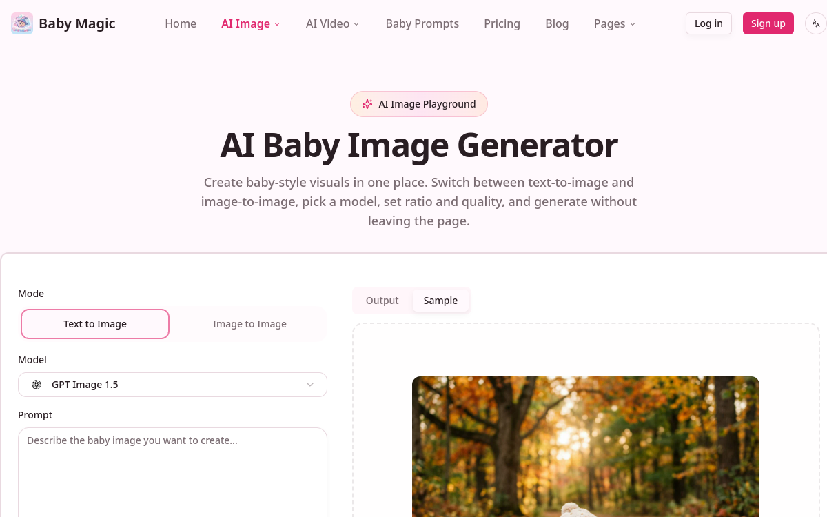 Screenshot of Baby Magic