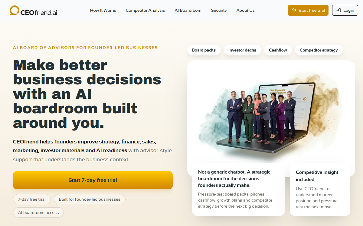 Screenshot of CEOfriend