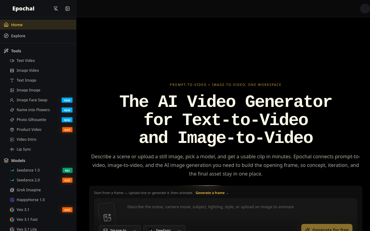 Screenshot of Epochal