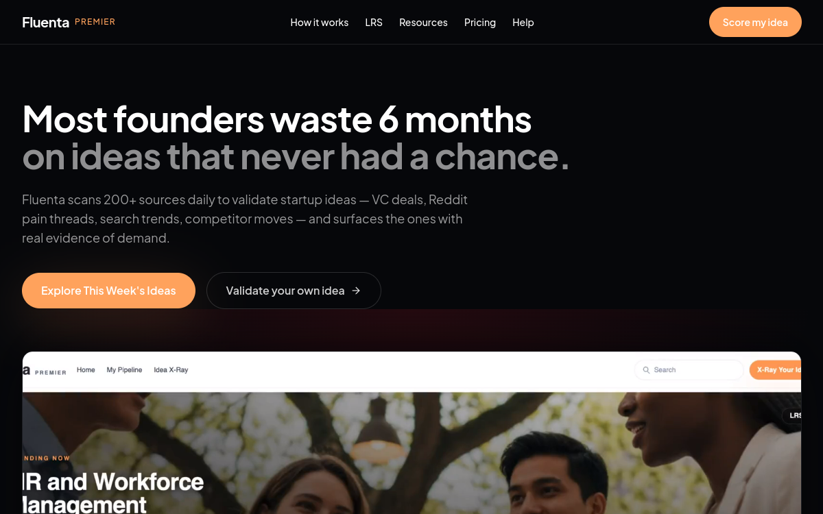 Screenshot of Fluenta