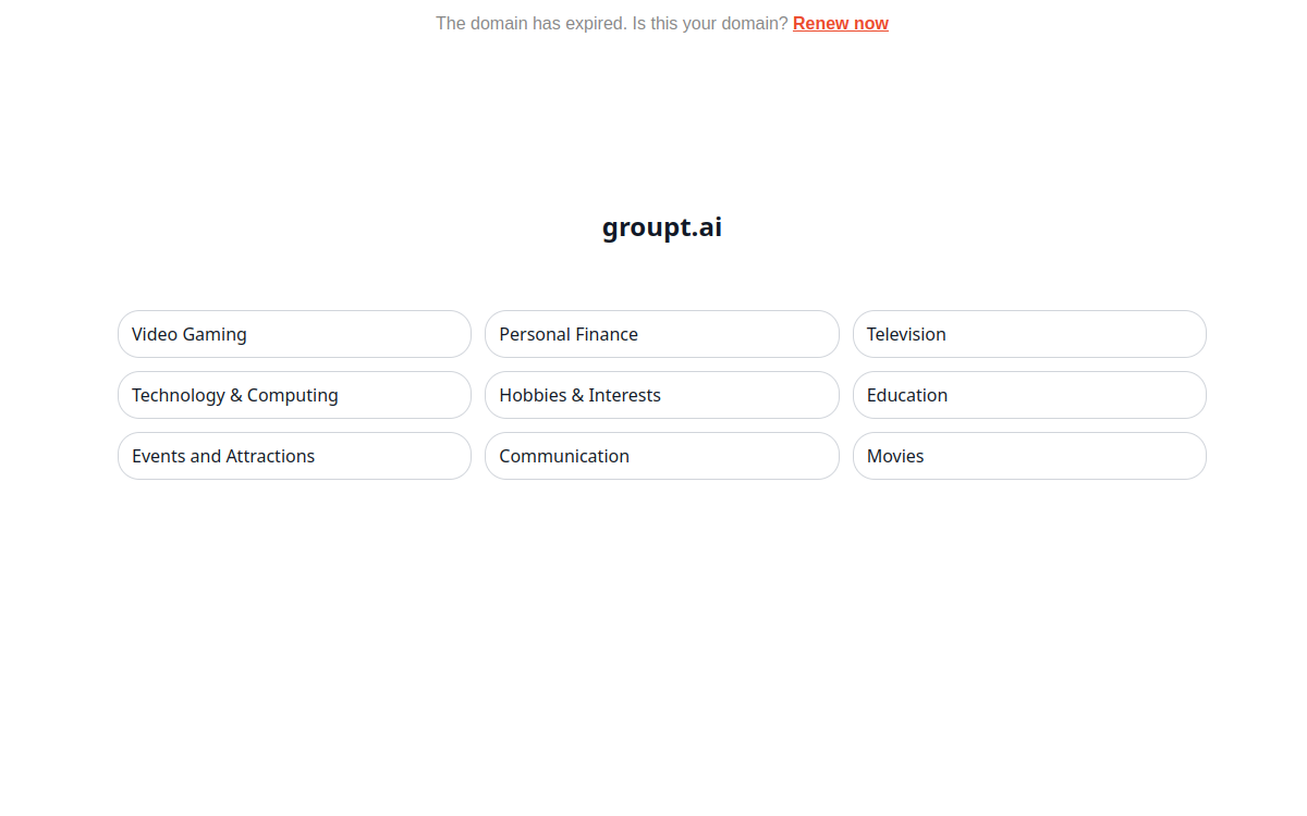 Screenshot of Groupt