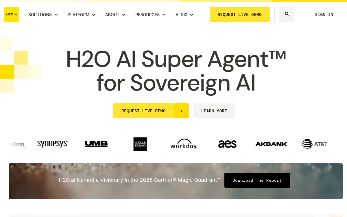 Screenshot of H2O.ai
